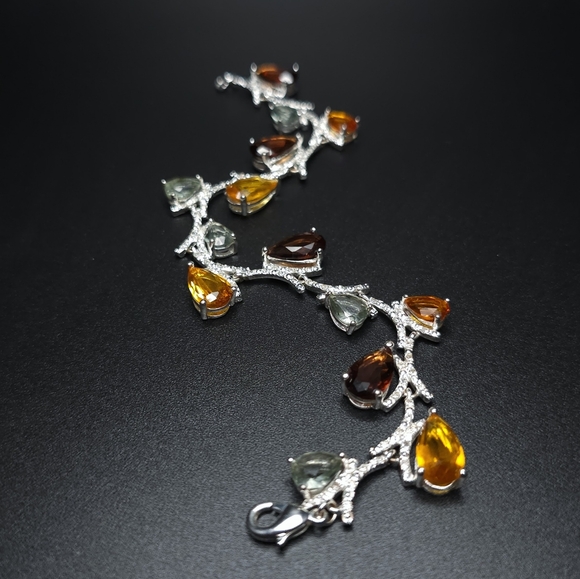 Vintage Nataliya V Collister multi crystal bracelet. NVC - Picture 6 of 10